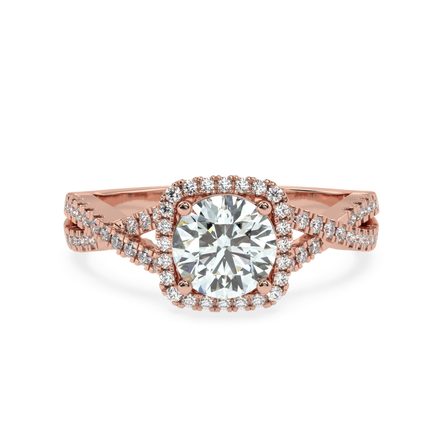 Buy 1.03Ct Multirow Natural Diamond Ring | SolitaireKart